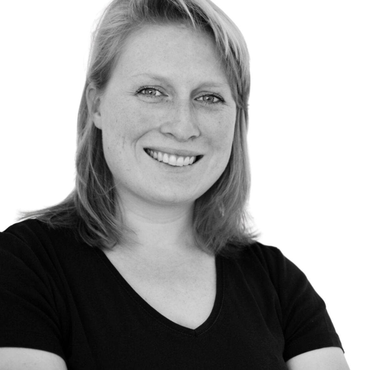 Schwarz Weiß Porträt von Andrea Januschok